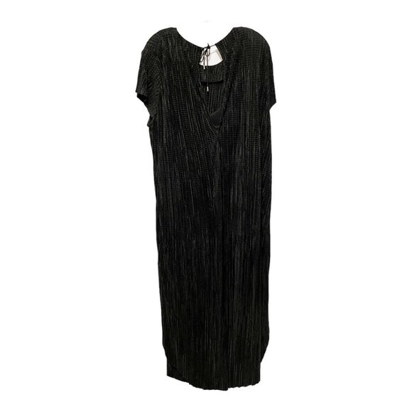 Sabina Musayev Revolve XL Shirin Crinkle Textured Side Slit Midi Dress EUC - Picture 2 of 4